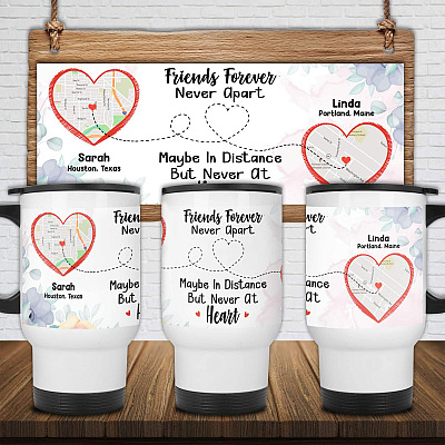 14 oz. White Travel Mug