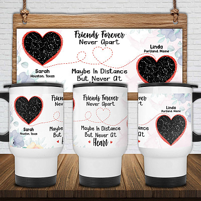 14 oz. White Travel Mug