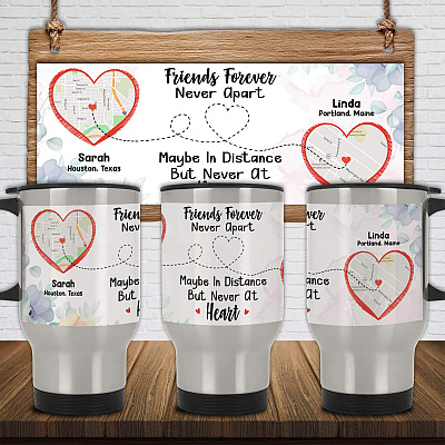 14 oz. Silver Travel Mug