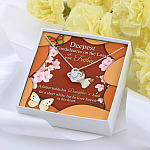 Deepest Condolence On The Loss Of Your Father Memorial Love Knot Necklace - Remembrance Sympathy Gifts
