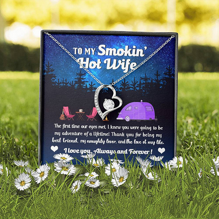Camping Van To My Smokin Hot Wife The First Time Our Eyes Met Forever Love Heart Necklace