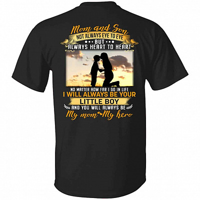 mom and son shirt, Black, Unisex T-Shirt