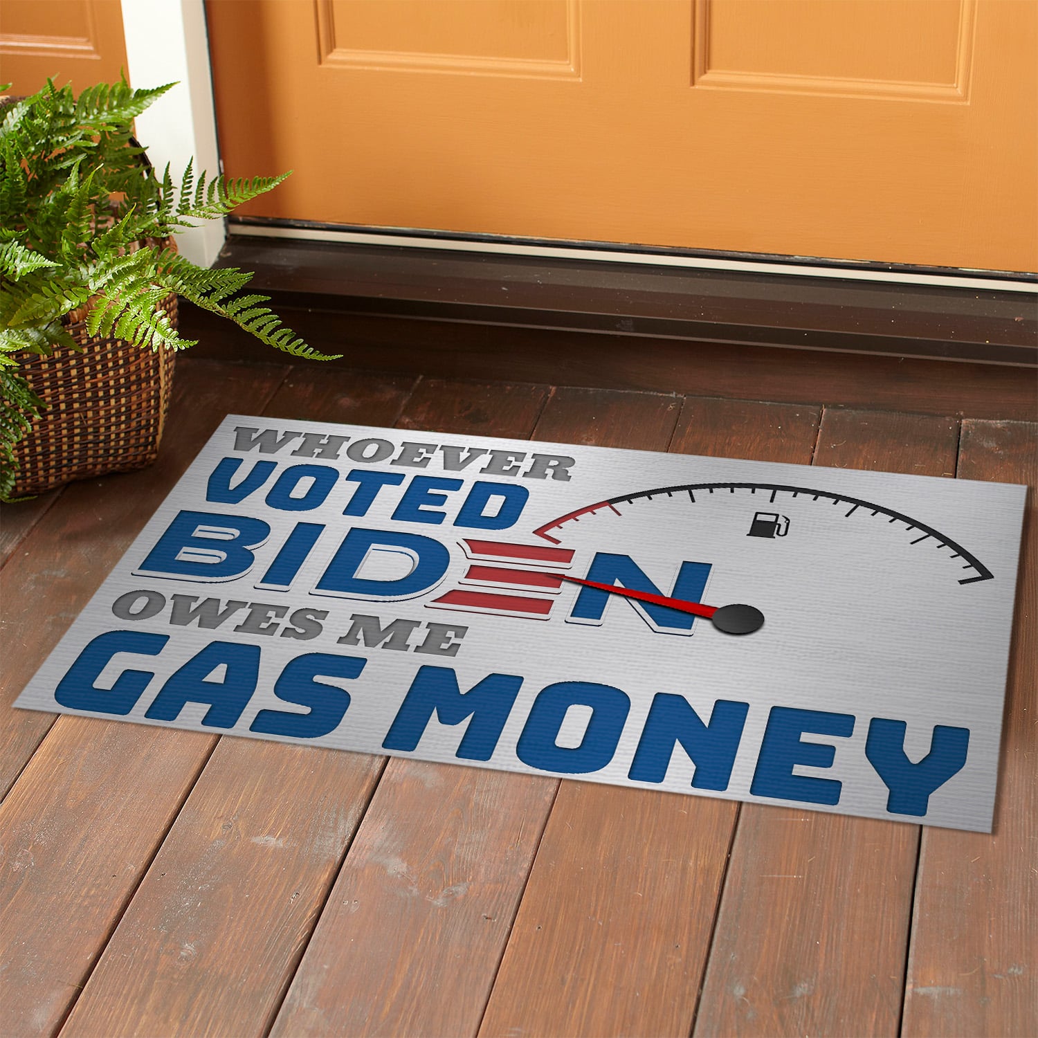 6LV. Whoever Voted Biden (5) Doormat mockup 1