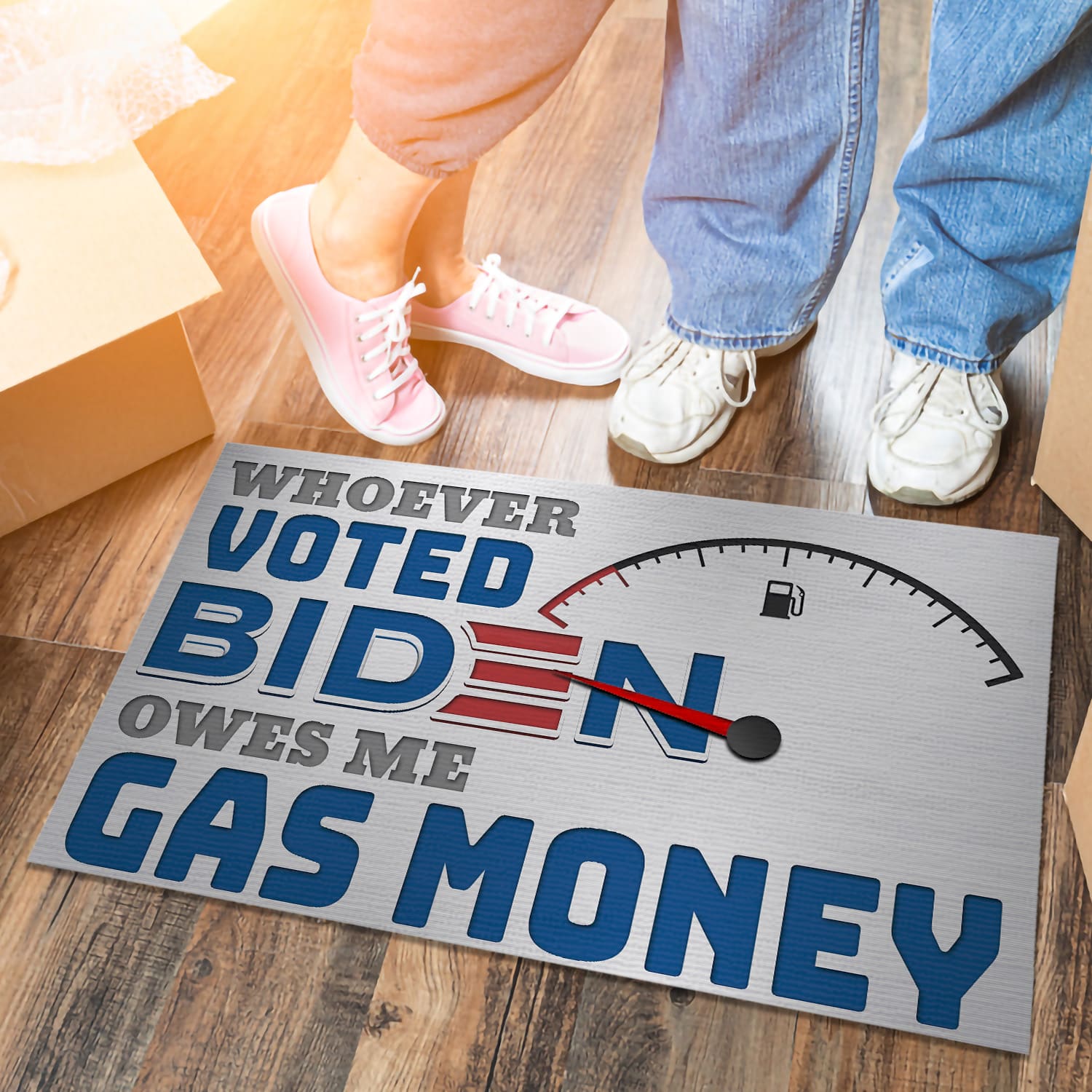 6LV. Whoever Voted Biden (5) Doormat mockup 6