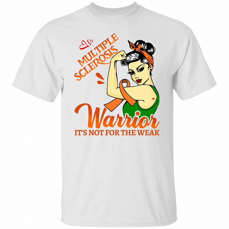 Fight Against Ms Multiple Sclerosis, White, Unisex T-Shirt