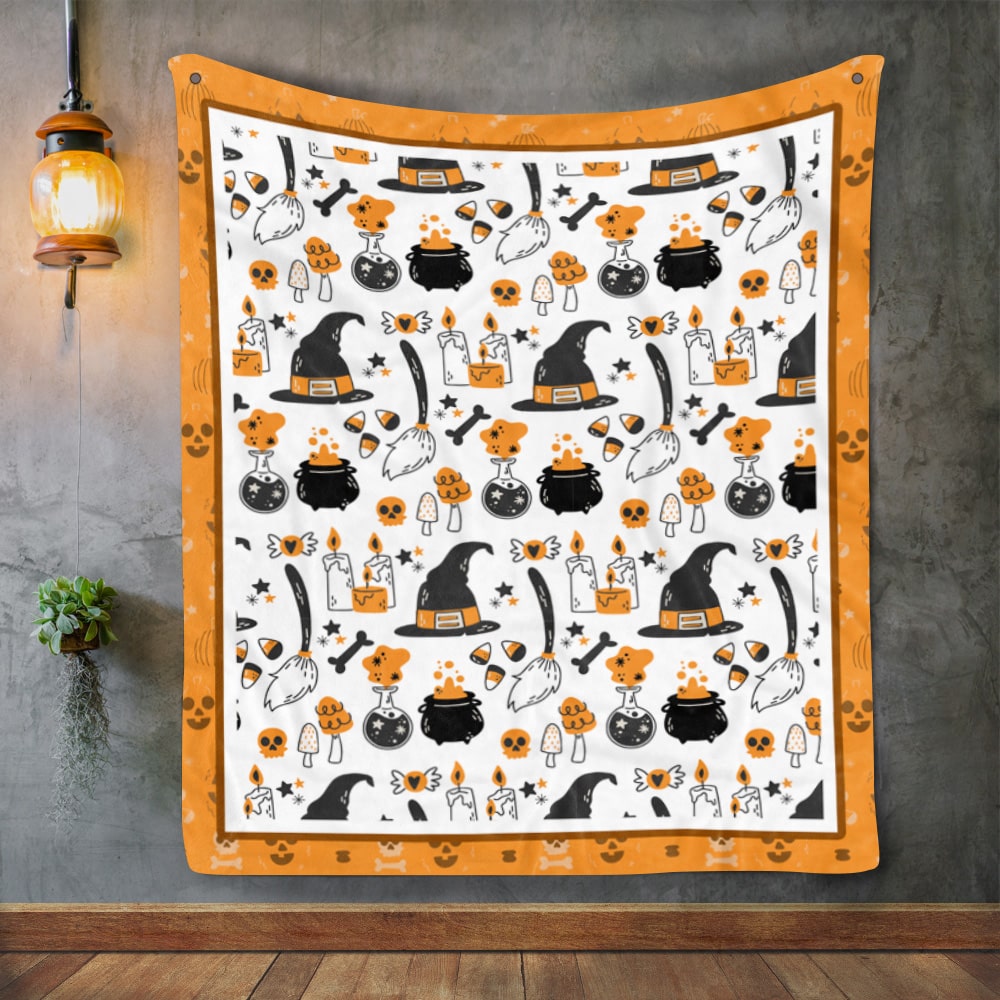 8LV. Witch Things Blanket Blanket Mockup 2