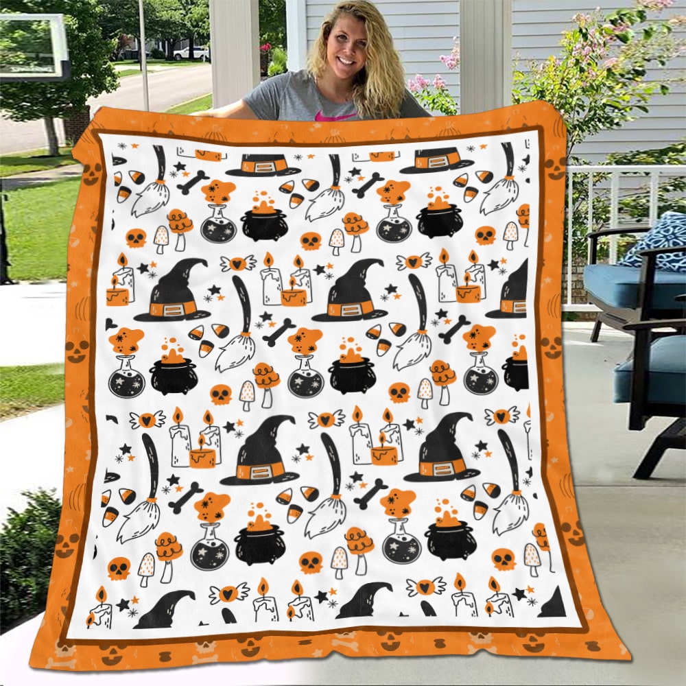 8LV. Witch Things Blanket Blanket Mockup 4
