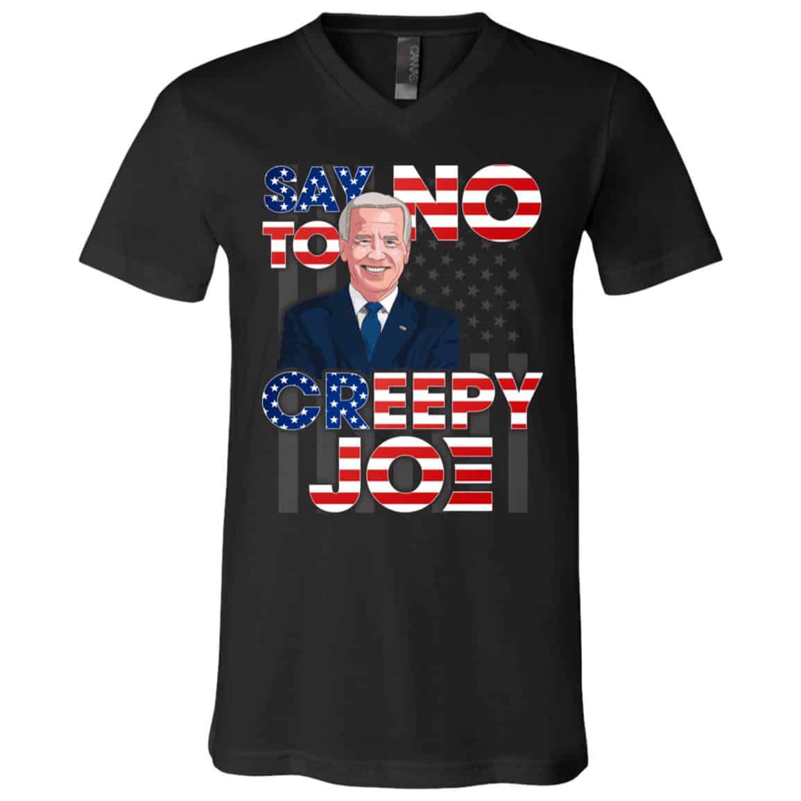 joe t, Black, V-Neck T-Shirt
