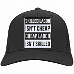 skilled labor hat, Black, Twill Cap