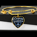 Overflowing With Thankfulness Heart Pendant Necklace