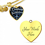 Overflowing With Thankfulness Heart Pendant Necklace