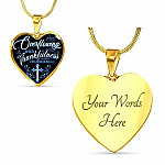 Overflowing With Thankfulness Heart Pendant Necklace