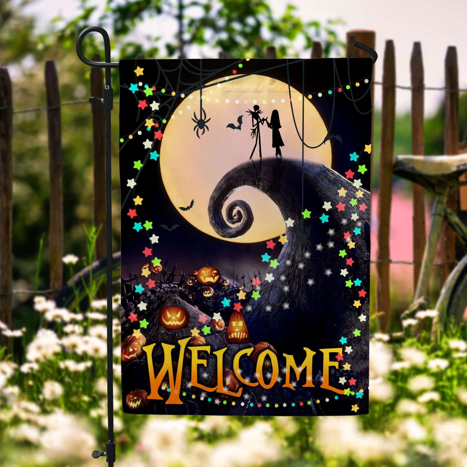 2MH. Welcome Jack Sally_30x40 Garden Flag Mockup 6