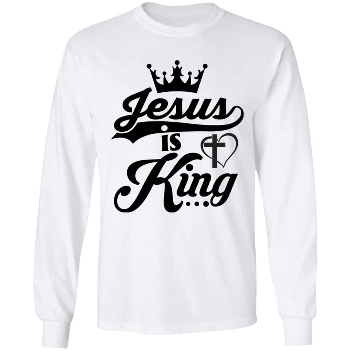 Jesus Is My King Hoodie Sweatshirt Long Sleeve CubeBik