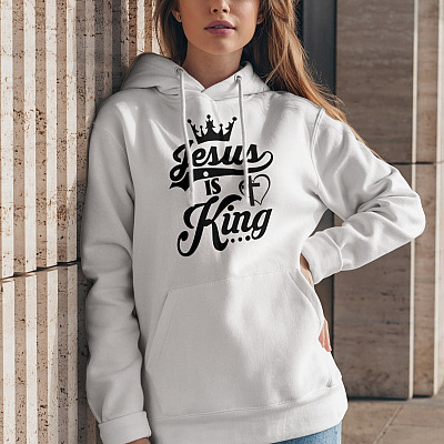 Alternative view of Jesus Is My King Hoodie - Sweatshirt - Long Sleeve
