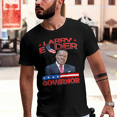 Alternative view of Larry Elder Governor T-Shirt