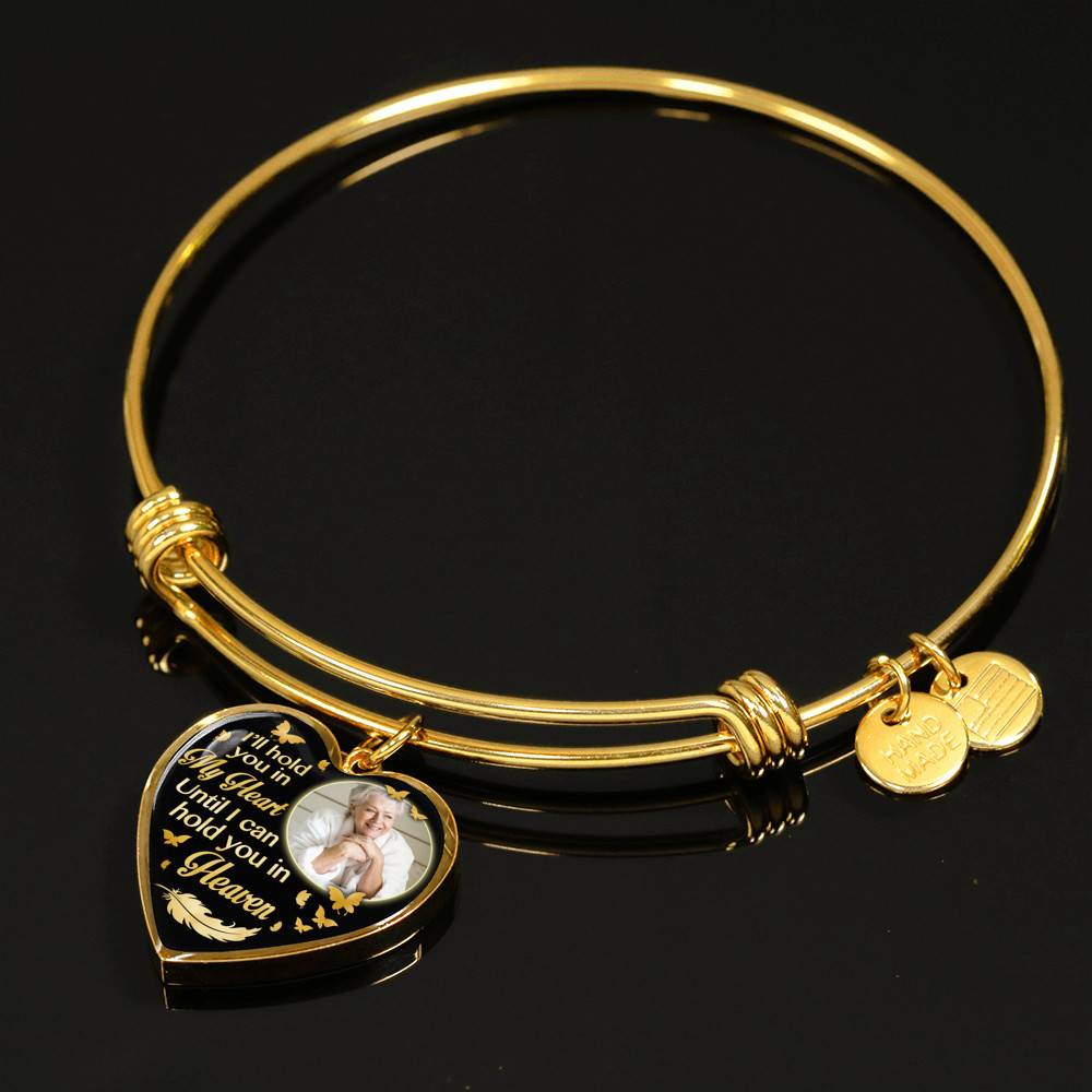 Custom Photo I'll Hold You In My Heart Until I Can Hold You In Heaven Feather Butterfly Memorial Heart Pendant Necklace Custom Photo I'll Hold You In My Heart Until I Can Hold You In Heaven Feather Butterfly Memorial Heart Pendant Necklace