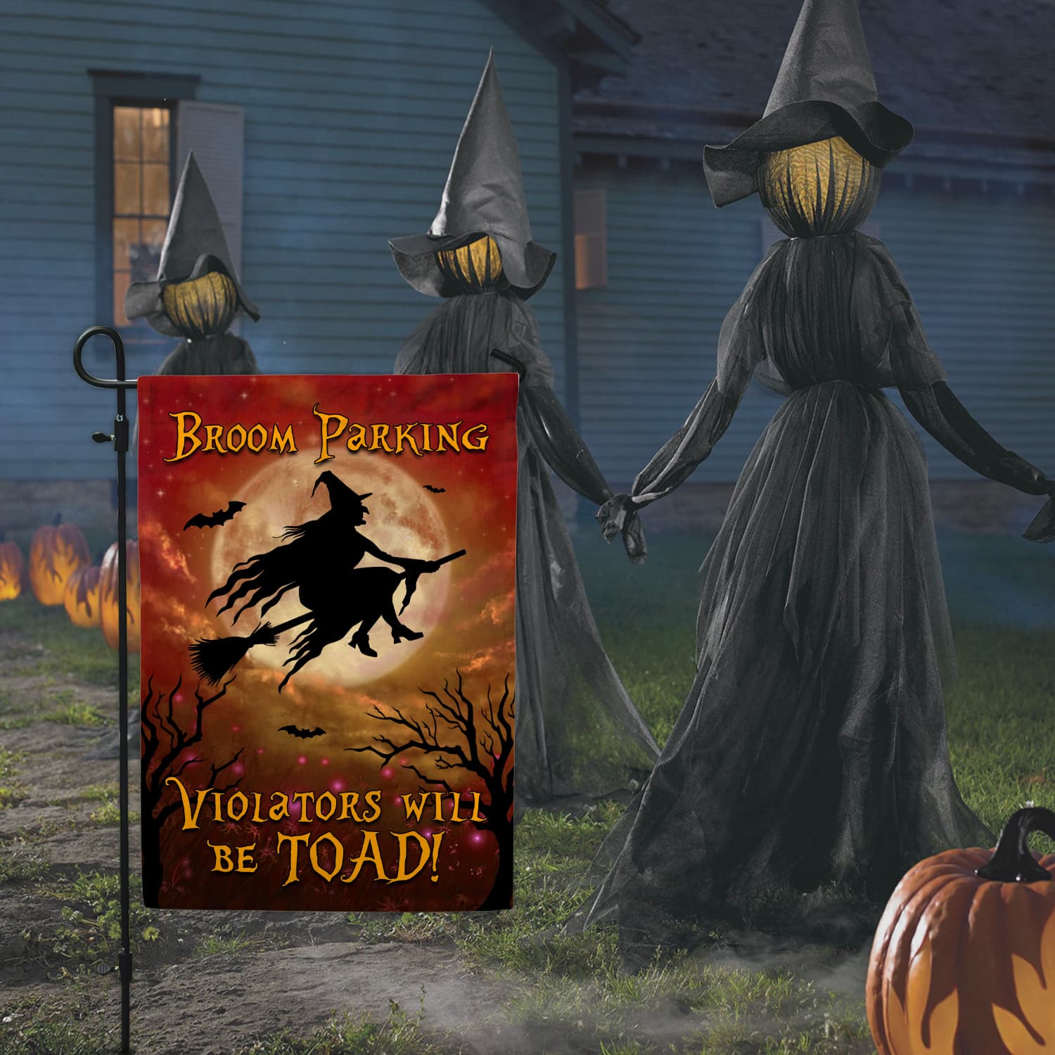 10BN. Broom Parking 30x40 Garden Flag Mockup 6