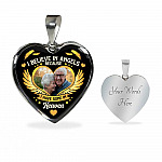 I Believe in Angels Because I Have Some in Heaven Personalized Photo Heart Pendant Necklace I Believe in Angels Because I Have Some in Heaven Personalized Photo Heart Pendant Necklace