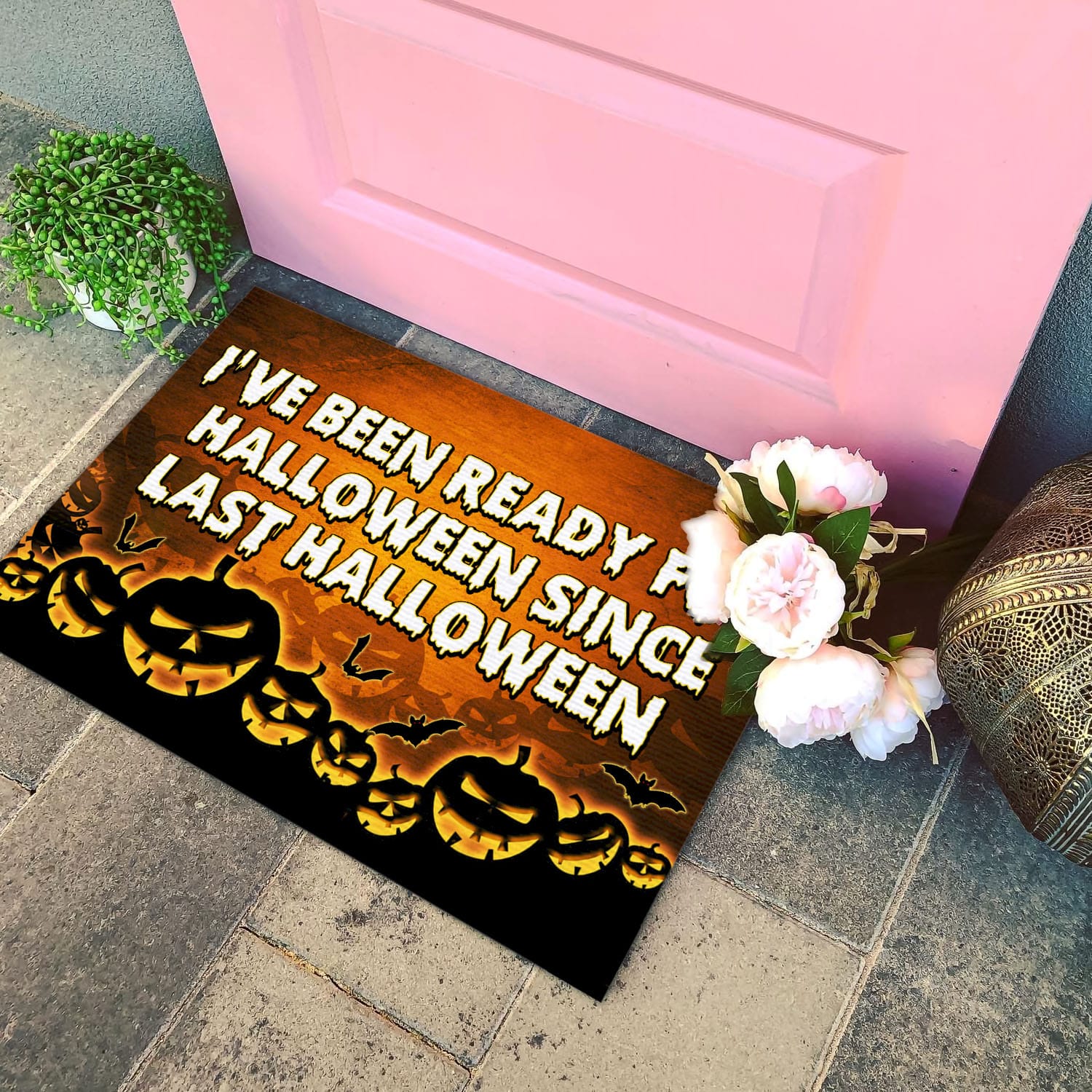 10VT. UU TIEN Ready For Halloween Doormat mockup 4