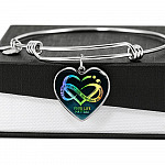 It's Okay If The Only Thing You Do Today Is Breathe Your Life Matters Heart Pendant Necklace - Suicide Awareness Gift