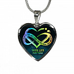 It's Okay If The Only Thing You Do Today Is Breathe Your Life Matters Heart Pendant Necklace - Suicide Awareness Gift
