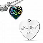 It's Okay If The Only Thing You Do Today Is Breathe Your Life Matters Heart Pendant Necklace - Suicide Awareness Gift