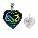 It's Okay If The Only Thing You Do Today Is Breathe Your Life Matters Heart Pendant Necklace - Suicide Awareness Gift