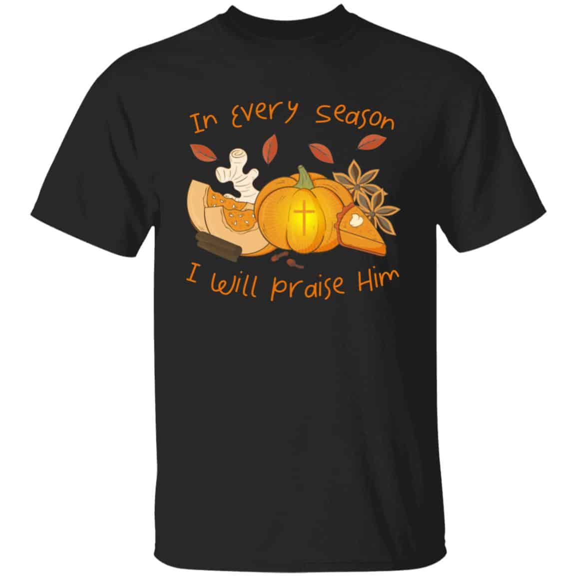 pumkin, Black, Unisex T-Shirt