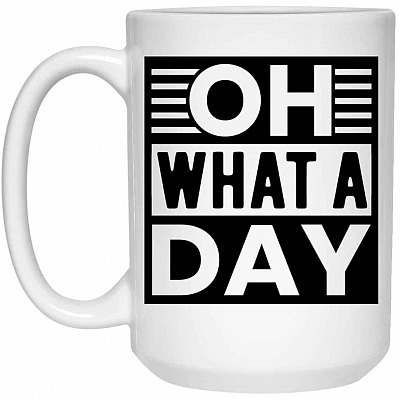 15 oz. White Mug