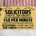 Solicitors Knock At Your Own Risk Do Not Knock Please Go Away Funny Indoor Outdoor Decorative Doormat