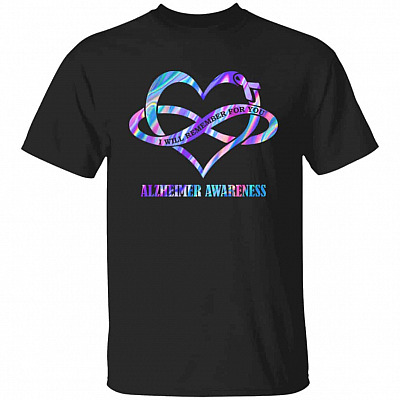 I Will Remember For You Alzh Shirt, Black, Unisex T-Shirt