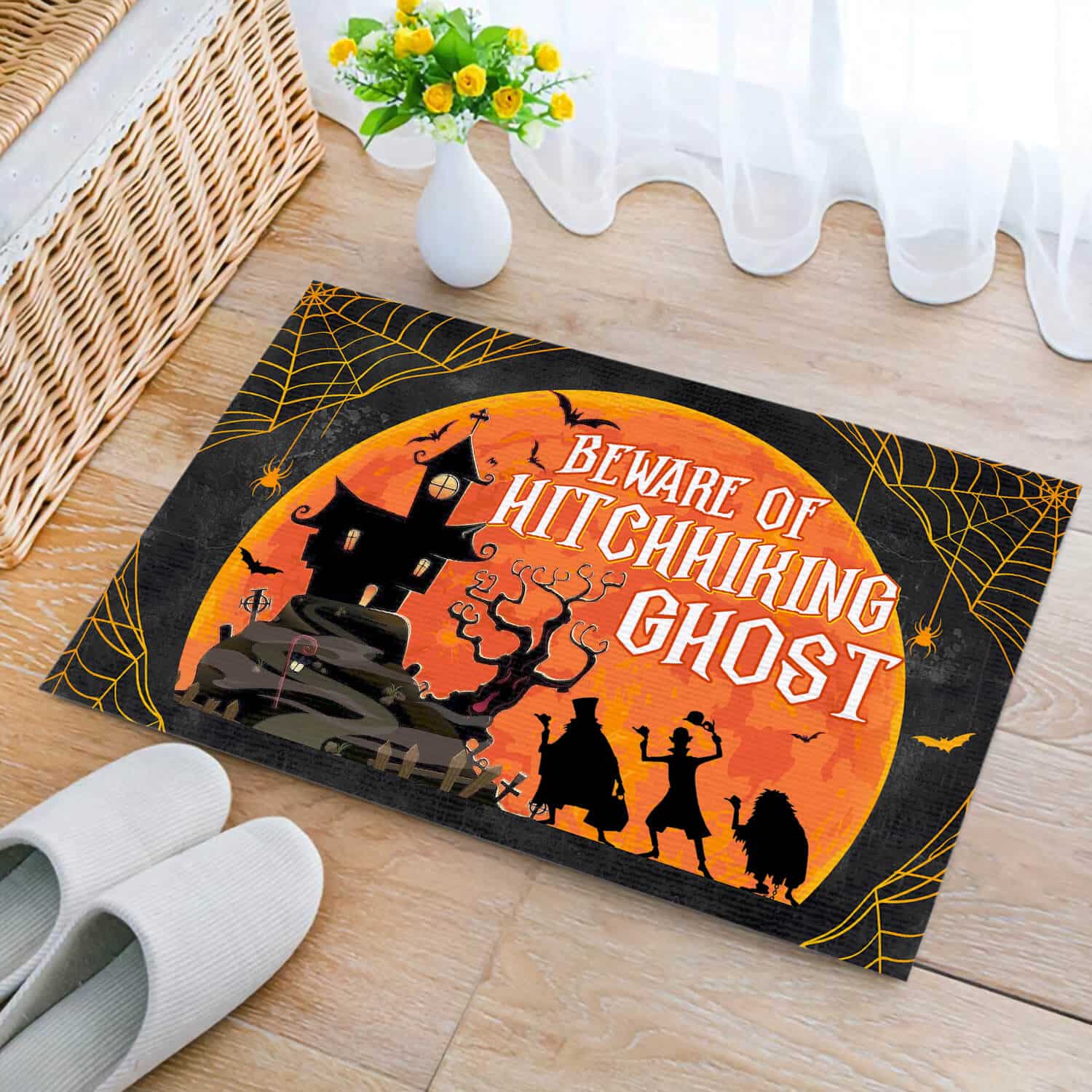 5HV. Beware of Hitchhiking - DOORMAT (3) Doormat mockup 2