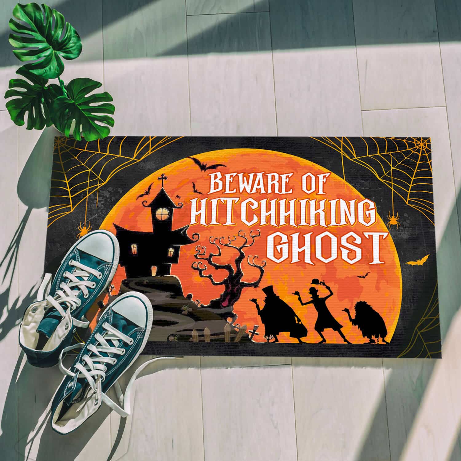 5HV. Beware of Hitchhiking - DOORMAT (3) Doormat mockup 5