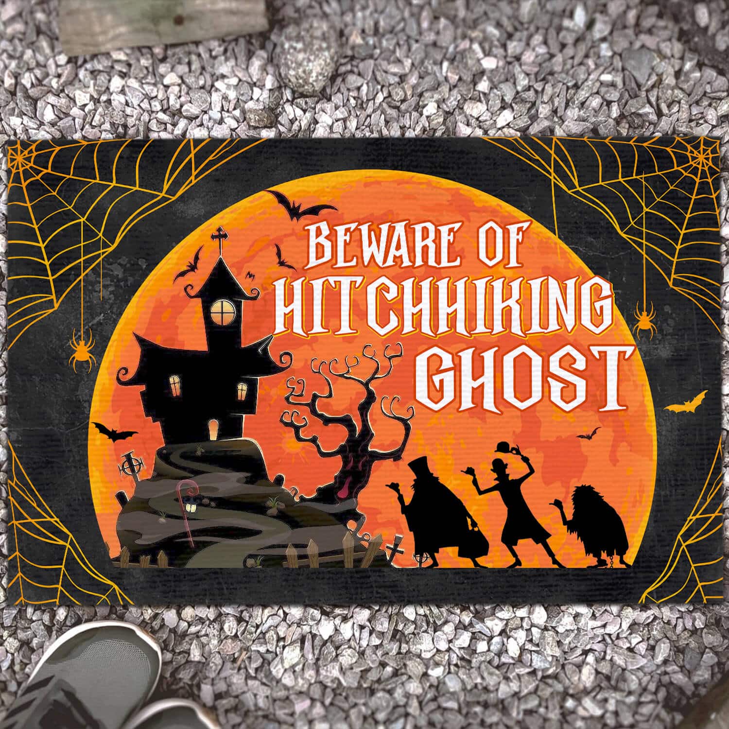 5HV. Beware of Hitchhiking - DOORMAT (3) Doormat mockup 13