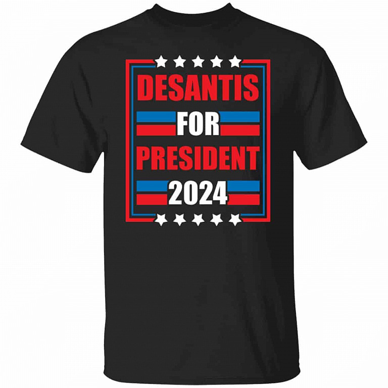 Ron Desantis For President, Black, Unisex T-Shirt