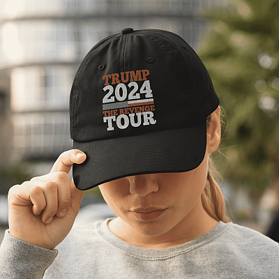Alternative view of Trump 2024 The Revenge Tour Twill Cap - High-Profile Snapback Hat - Trucker Hat