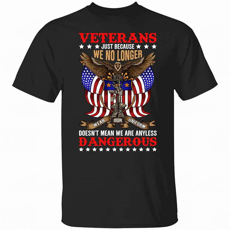 Veteran Just Because Tshirt, Black, Unisex T-Shirt