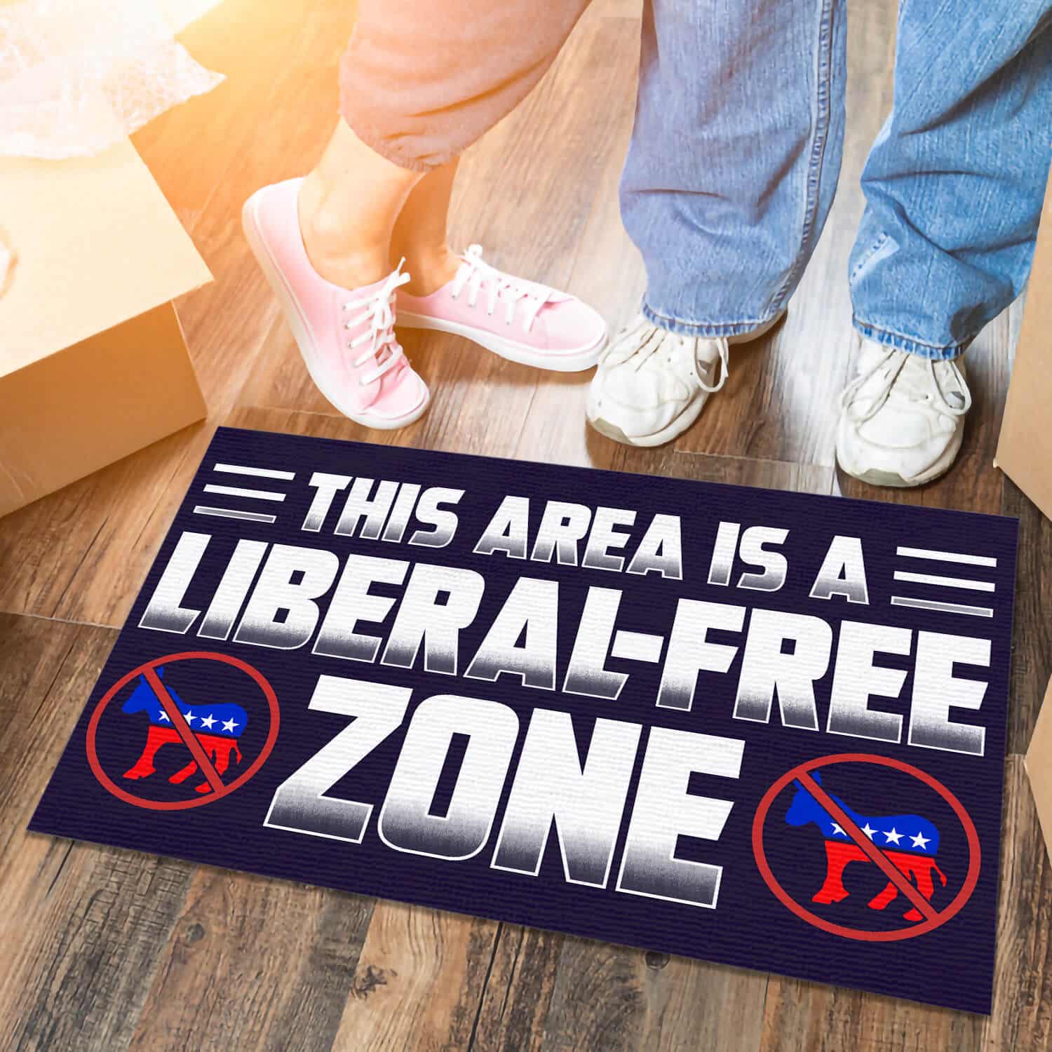 6TM. Liberal Free Zone (doormat) (1) Doormat mockup 6