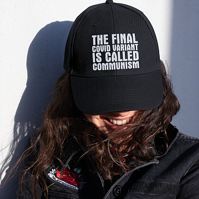 The Final Covid Variant Is Called Communism Twill Cap - High-Profile Snapback Hat - Anti Communist Trucker Hat