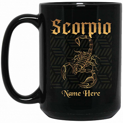 15 oz. Black Mug
