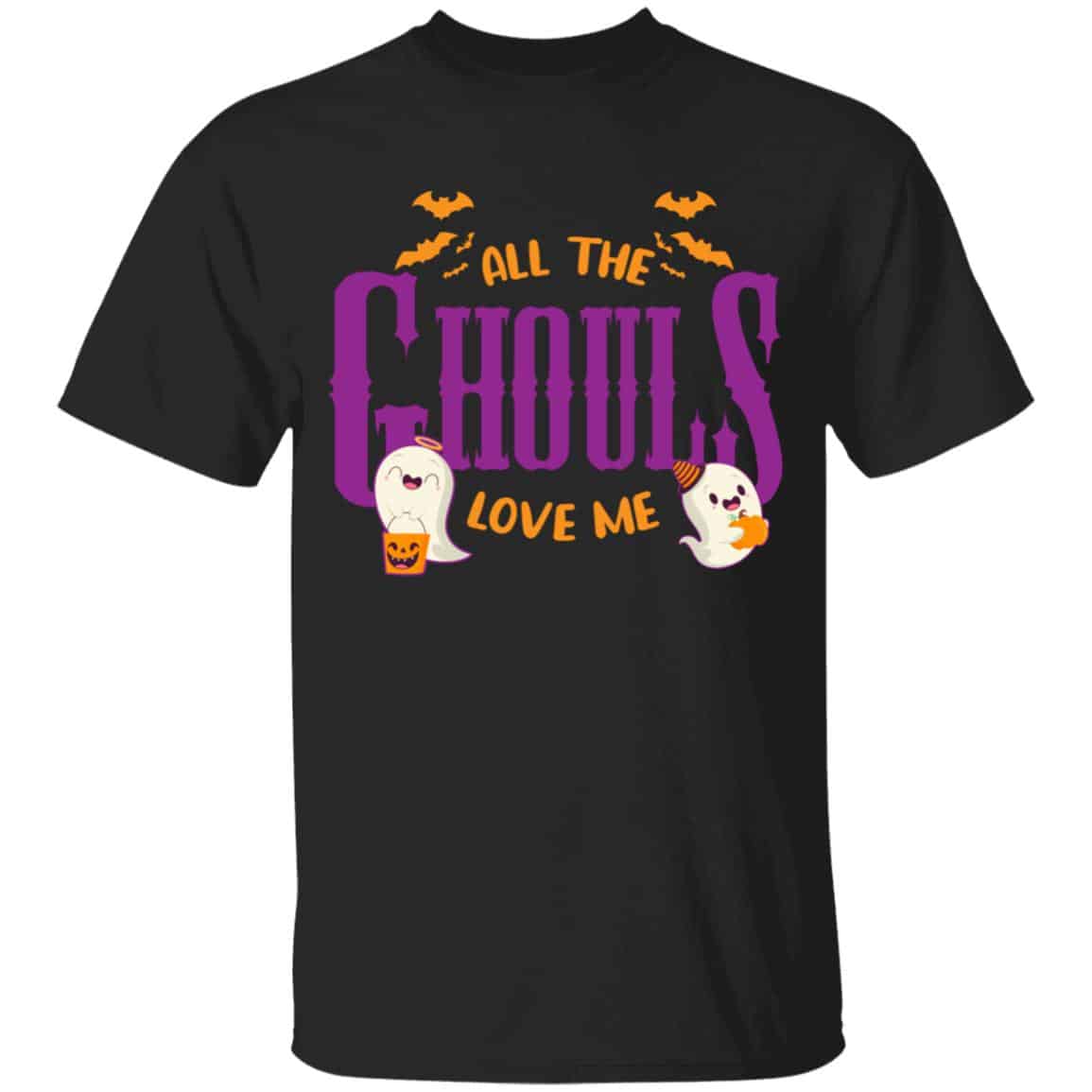 All The Ghouls Love Me Youth T-Shirt, Black, Youth T-Shirt