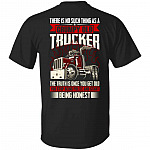 trucker, Black, Unisex T-Shirt