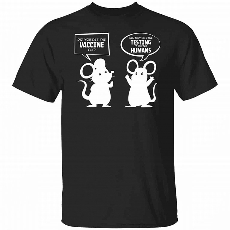 Testing Vaccine t, Black, Unisex T-Shirt