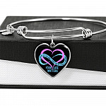 Prevention Suicide It's Ok If the Only Thing You Do Today Is Breathe Your Life Matters Heart Pendant Necklace