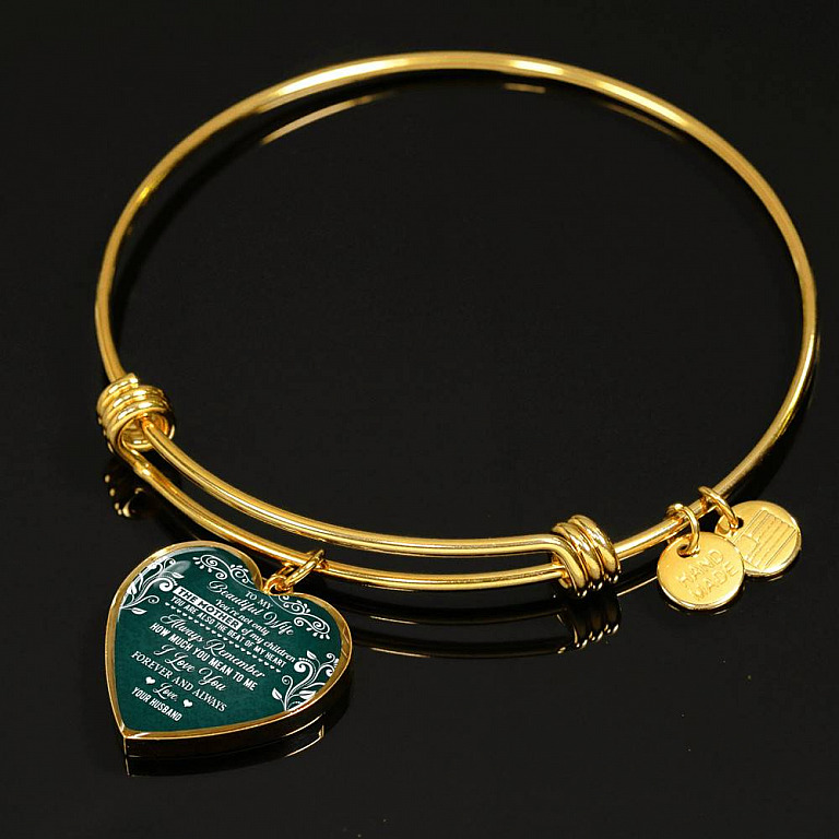 To My Beautiful Wife Always Remember How Much You Mean To Me Heart Pendant Necklace - Gift For Wife
