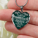 To My Beautiful Wife Always Remember How Much You Mean To Me Heart Pendant Necklace - Gift For Wife