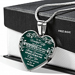 To My Beautiful Wife Always Remember How Much You Mean To Me Heart Pendant Necklace - Gift For Wife