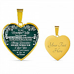 To My Beautiful Wife Always Remember How Much You Mean To Me Heart Pendant Necklace - Gift For Wife