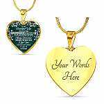 To My Beautiful Wife Always Remember How Much You Mean To Me Heart Pendant Necklace - Gift For Wife